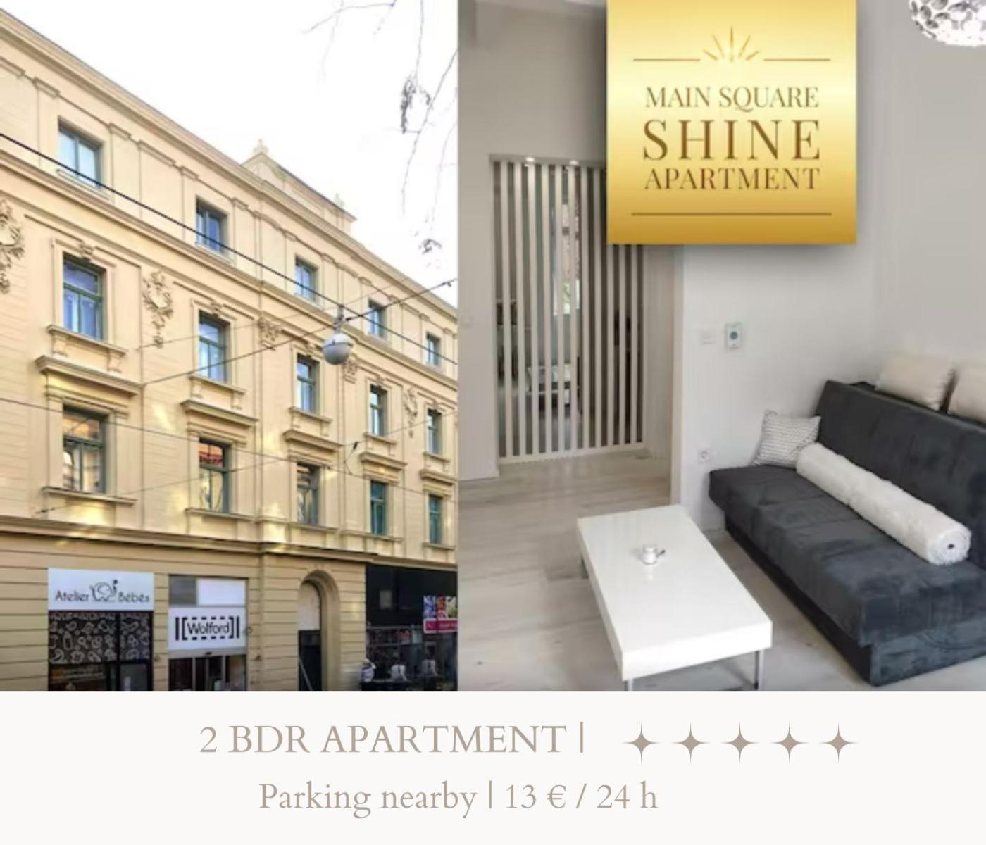 Luxurios And Historic Apartment "Shine" - Right On The Main Square Zagreb Exterior foto